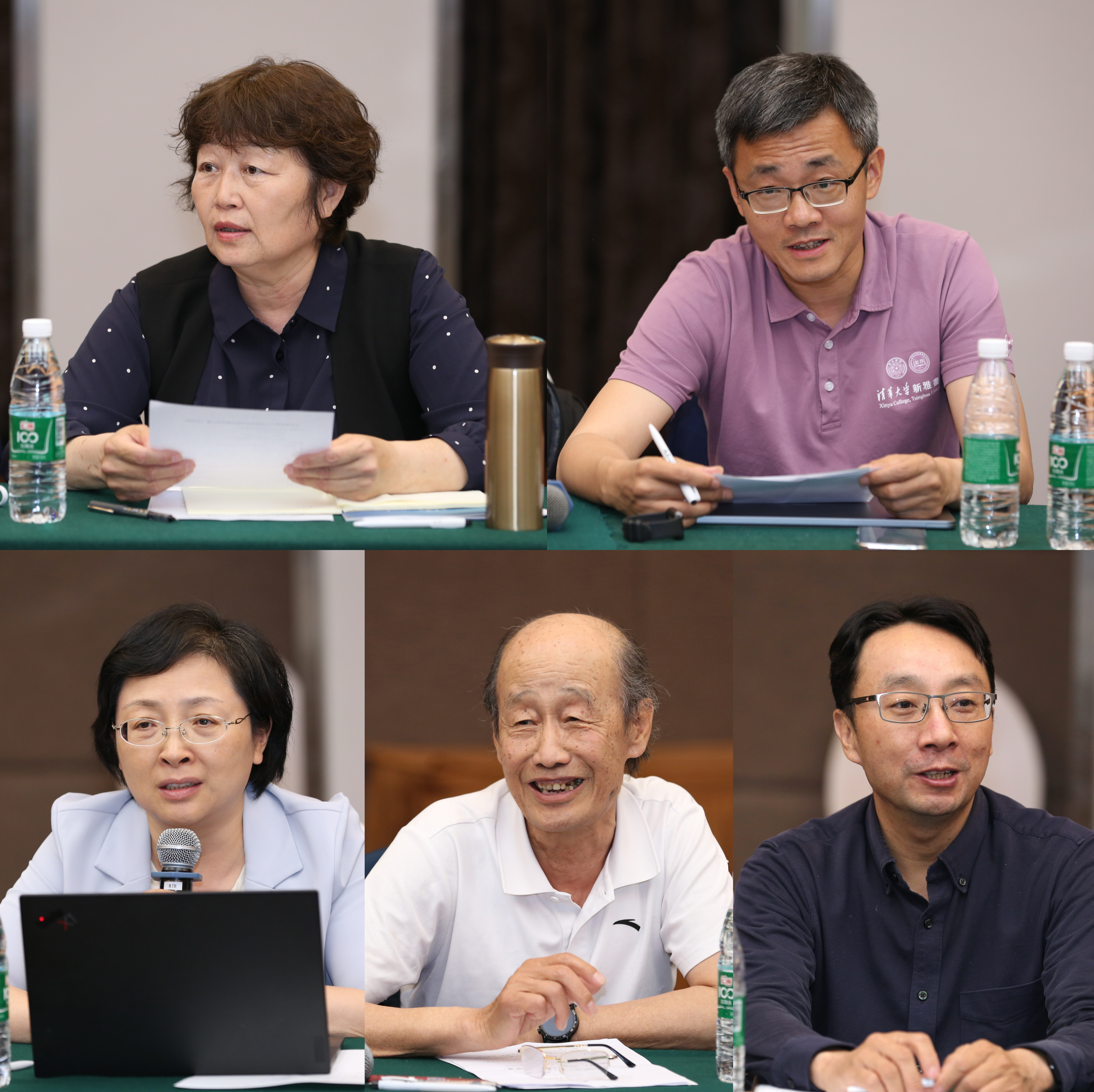 20240511-永利集团304官网第十三届青年教师教学沙龙暨教改项目中期交流研讨会-董瑞林-赵青、梅赐琪、朱桂萍、薛芳渝、杨晶介绍比赛情况（从上至下，从左至右）.jpg