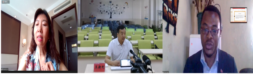 20220714-中赞中小学校长教育领导力线上工作坊-CALDI-刘艳萍(左)、王新刚(中)、艾萨克·丽姬穆(右)案例分享照片.png